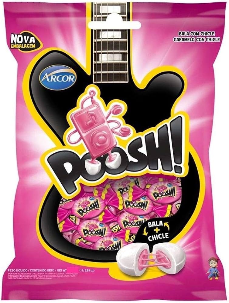 ARCOR BALA DURA POOSH TUTTI FRUTT PCT 500G